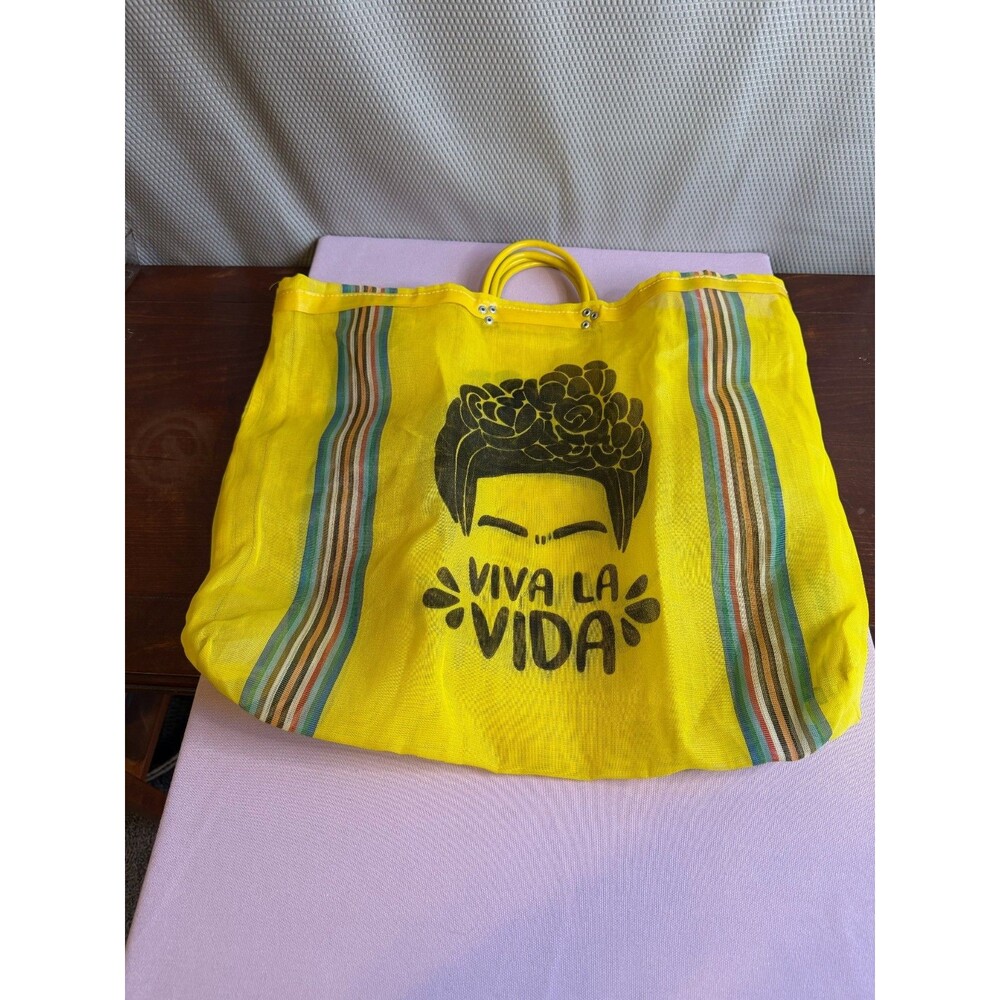 Frida Kahlo Mexican Mesh Shopping Bag - Eco-Friendly, Recycled Plastic